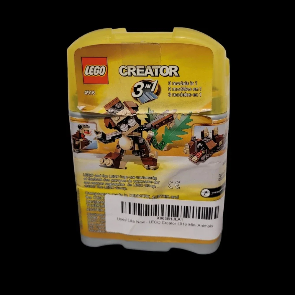 Lego Creator 4916 Mini Animals 3 In 1‎ Complete Building Set 77 Pieces